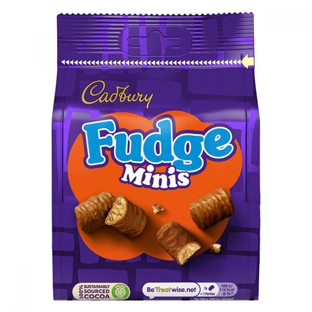 Cadbury Fudge Minis 10 x 120g Candy Online Sweet Shop